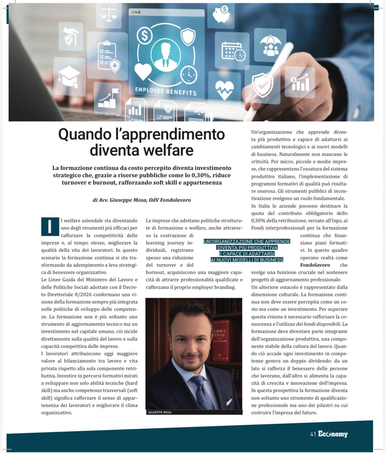 Quando l'apprendimento diventa welfare